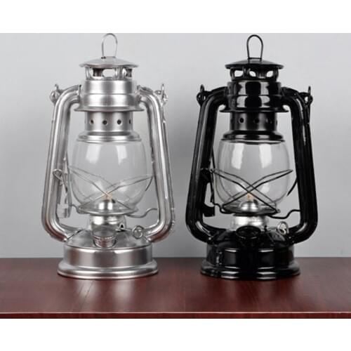 Retro Classic Kerosene Lamp Dimmable Lanterns Wick Portable Camping Light Decor