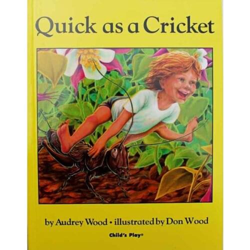 Quick as a Cricket By Don Wood Educational English Picture Book Learning Card Story Book For Baby Kids Children Gifts