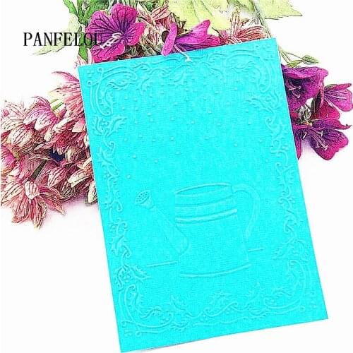 HOT plastic clock template kettle craft card making paper card album wedding decoration Embossing folders
