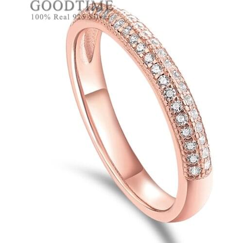 Fashion Women Ring Engagement Rhinestone Ring 925 Sterling Silver Zircon Bride Rings For Wedding Party Jewelry Accessories