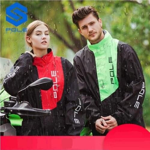2019 New men women Motorbike raincoats rain pants Split type Cycling outdoor hiking rainstorm motorcycle raincoat jacket pant