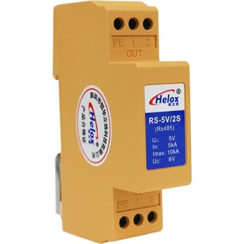 Guide Rail RS485 Signal Lightning Protector 4-20MA Signal Surge Protector Control Signal Arrester