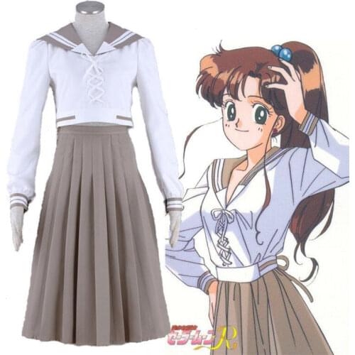 Latest Moon Cosplay Jupiter Kino Makoto Uniform Daily Student Cartoons Clothing Skirt Halloween Party Suit Womens Spot