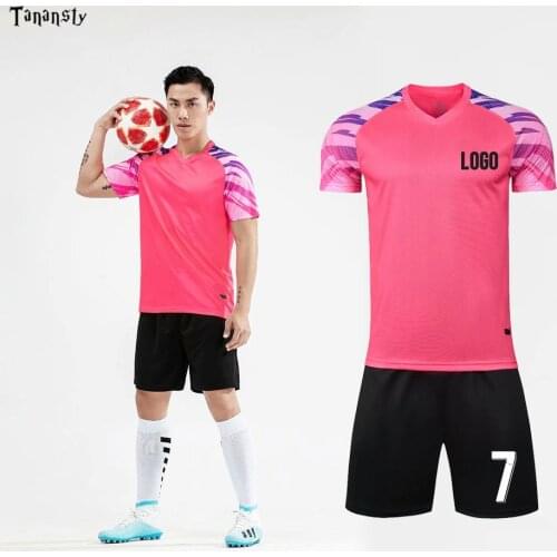 2021 New sports Football Kits DIY Boys Men Soccer Jerseys blank version girls Custom Team kids League training equipment Sets