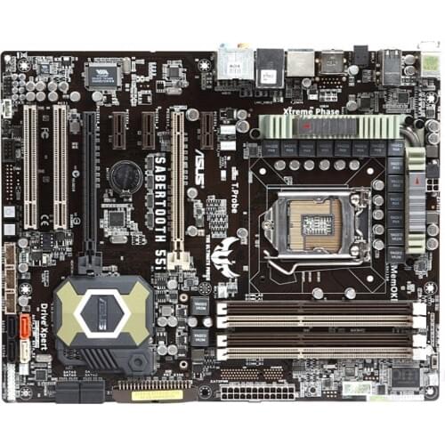 Original motherboard for ASUS SaberTooth 55i DDR3 LGA 1156 for I5 I7 CPU USB2.0 16GB P55 Desktop motherborad