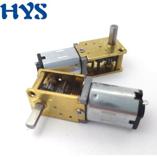 N20 Geared Motor DC 3V 6V 12V Speed Reducer 15/30/60/120/381RPM Electric Mini Motors 12 V Volt Reverse DIY Smart Model Robot