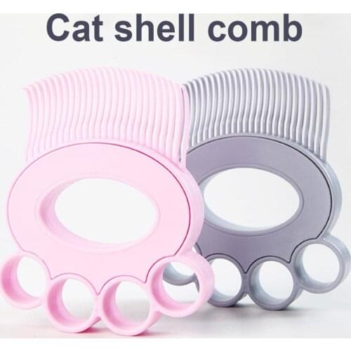 Dog Cat Pets Self Cleaning Slicker Brush Tool Mini Pets Comb Massage Brush Shell Shaped Hair Remover Grooming Tool for Cat Brush