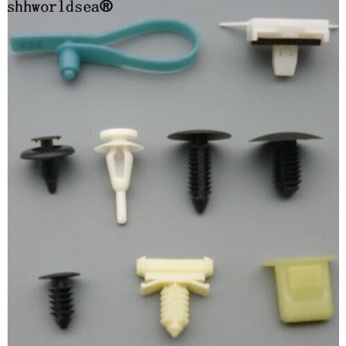 Shhworlsea 6mm-10mm Car Fastener Bumper Fender Push Type Shield Retainers Rivets Clips Universal Clips Fasteners