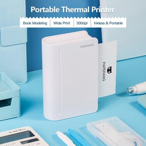 Thermal Bluetooth Printer Photo Paperang Max 112mm Mini Portable Pocket Impresora for School Home Office Stationery Accessories