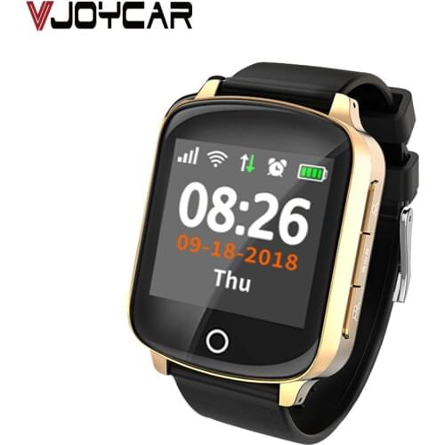 Waterproof GPS Tracker Smart Watch Mobile Phone For Elderly Blood Pressure & Heart Rate Detection SOS Geo Fence Fall Alarm APP