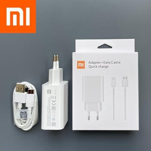 Xiaomi Charger 27W Original Mi Fast Charger QC 4.0 EU Turbo Adapter Type C Cable For Mi 9 pro se 9t CC9 e Redmi Note 8 pro pad 4