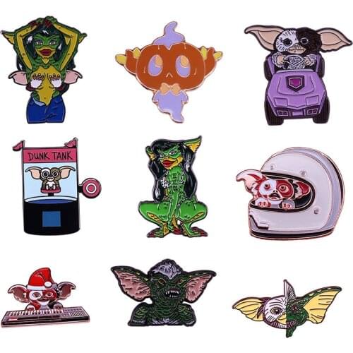Gremlins Hard Enamel Pins Collect 90s Classic Anime Movies Metal Cartoon Brooch Backpack Collar Lapel Badges Fashion Jewelry