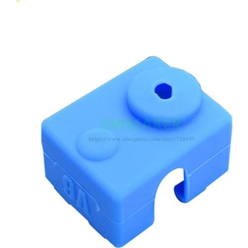 1pcs New Blue V6 Silicone Socks Wanhao I3 mini 3D printer parts