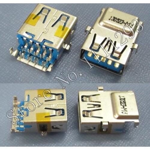 10pcs/lot 3.0 USB Jack Socket Connector for Asus A555L VM510L W519L X555LD X555LI F555L X555LAB X555LA Y583L Laptop USB3.0 port