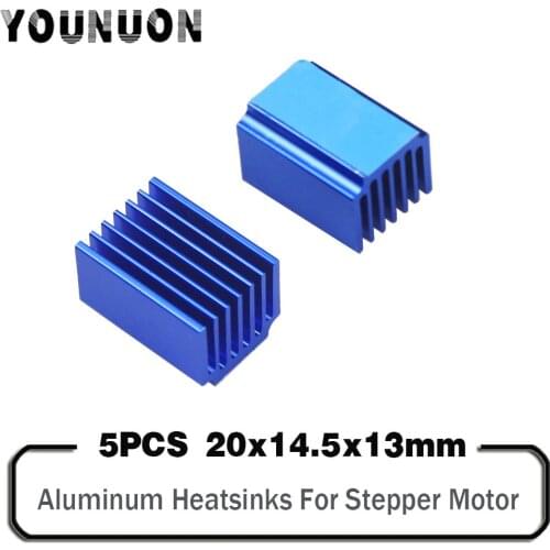 5PCS 3D Printer Parts A4988 DRV8825 LV8729 TMC2100 TMC2208 Stepper Motor Driver Module Heat sinks Cooling Block Heatsink