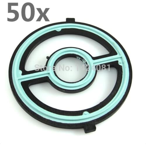 50 pcs Oil Cooler Repair Gasket BLACK Type Oil Cooler Leak LF0214701