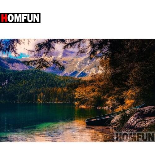 HOMFUN Full Square/Round Drill 5D DIY Diamond Painting "Landscape map" Embroidery Cross Stitch 5D Home Decor A15727