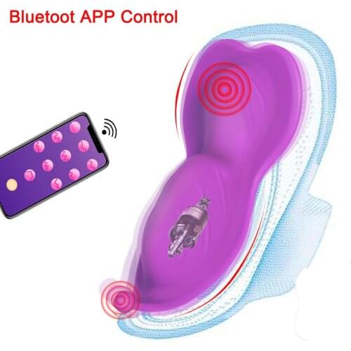 Butterfly Wearable Dildo Vibrator For Women Bluetooth Vibrator Wireless APP Remote Control Vibrating Panties Sex Toys For Couple