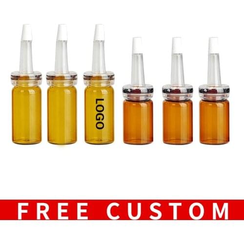 Wholesale 100pieces/Lot 10ML 15ML Amber Glass Portable Perfume Bottle With Dropper&Empty Cosmetic Case For Traveler