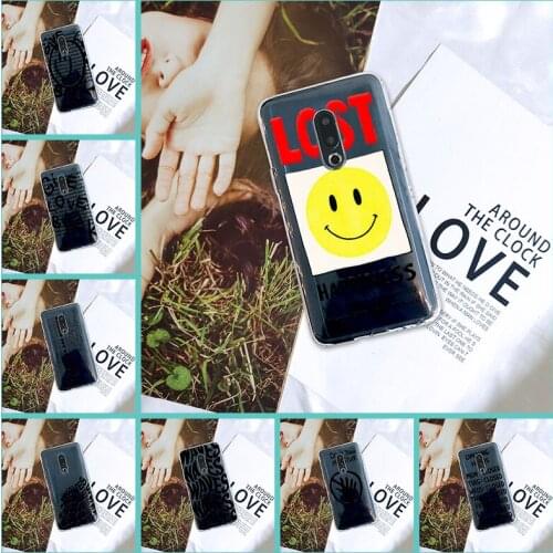 Phone Case For Meizu 15 Lite 16 Plus 16th 16x Quote Smile Fashion Cartoon Silicone Back Cover For Meizu Pro 6 7 Plus U10 U20