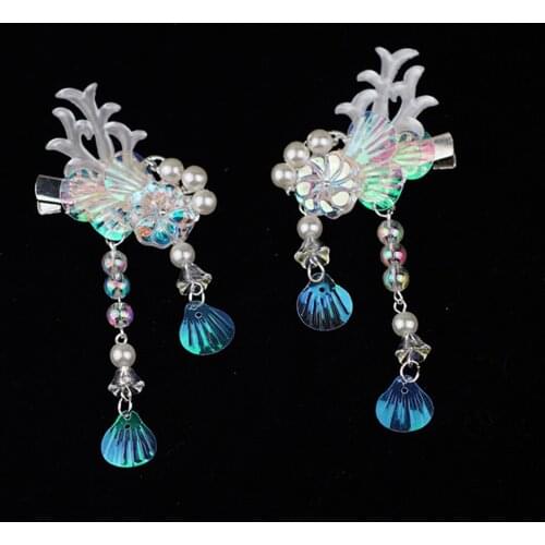 Cute Fox Rabbit Fish Scale Hair Clips for Kids Daily Wear Cosplay Hanfu Hair Accessory Hair Pins