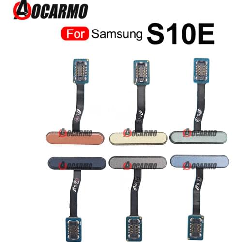 For Samsung Galaxy S10E S10e G970 G970F G970U Fingerprint Sensor Home Button Flex Cable Replacement Parts