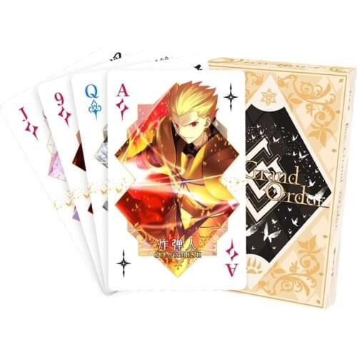 Game Anime Fate Grand Order Cosplay Board Game Cards Hardcover Poker Toy Gift With Box
