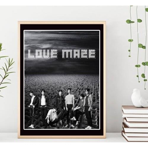 Korean Pop Idol Group Bangtan Boys Posters and Prints Music Album Poster Art Canvas Painting Wall Pictures Home Room Decoration