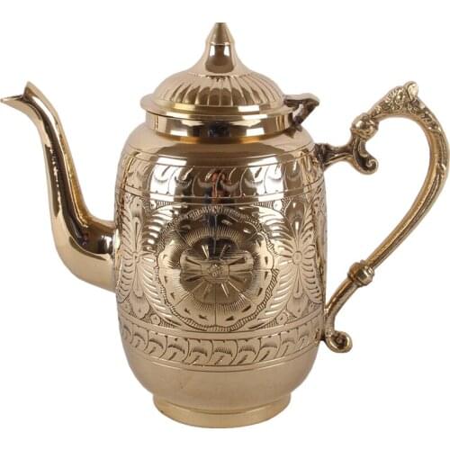 Origin of India imperial palace style copper teapot tea set pure copper water kettle handmade dragon mouth pot household