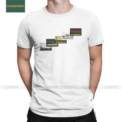 Men Korg Volca T Shirt Synthesizer Music Synth Electro Modular Techno Pure Cotton Clothing Short Sleeve Tee Shirt Summer T-Shirt