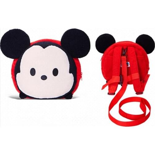 New Creative Disney Mickey Cartoon Bag Childrens schoolbag Anti-lost Kindergarten Backpack Festival Girl Boy Gifts