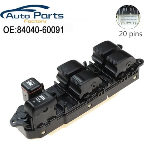 New Driver Side Electric Window Master Control Switch For Toyota Land Cruiser 100 Lexus Lx470 Prado REZI 84040-60091 8404060091
