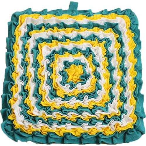 Plush Dog Sniffing Mat Foldable Non-slip Interactive Play Carpet Nosework Pads Puppy Release Stress Training Blanket