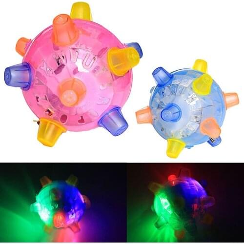 Jump Dance ball Flashing Light Music Indoor Outdoor Mini Children Kid Play Game Toy Random delivery