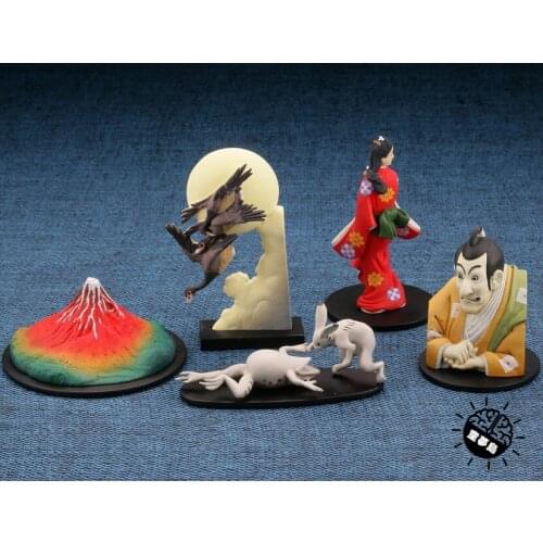 Pvc figure Japanesestamp three-dimensional illustration 5pcs/set