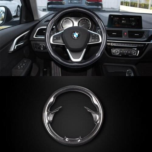 For BMW 3 Series F30 5 Series F10 F18 Carbon fiber Steering Wheel Handle Wrap Frame Cover Car Accessory