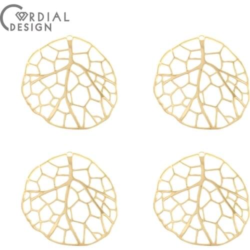Cordial Design 50Pcs 43*45MM Jewelry Accessories/DIY/Pendant For Earrings/Net Shape/Hand Made/Jewelry Findings & Components