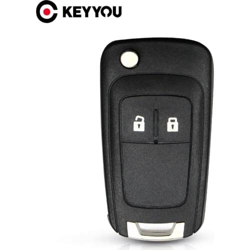 KEYYOU 2 Buttons Flip Folding Car Remote Key Shell Fob Case For Opel Vauxhall Astra Zafira Key Cover HU100 Blade