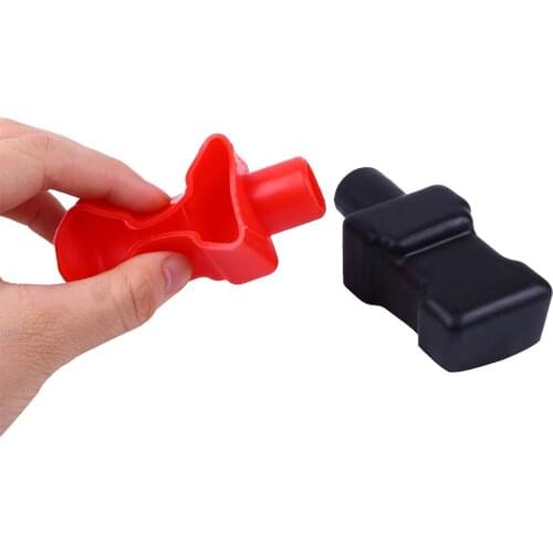 Heat insulation Battery Terminal Cover Replacement Accessories Set Car Auto 2Pcs Wear resistant