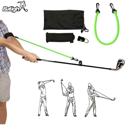 Balight Golf Swing Trainer Corrector Gesture Alignment Training Practice Aids Elastic Resistance Rope Golf Equipment