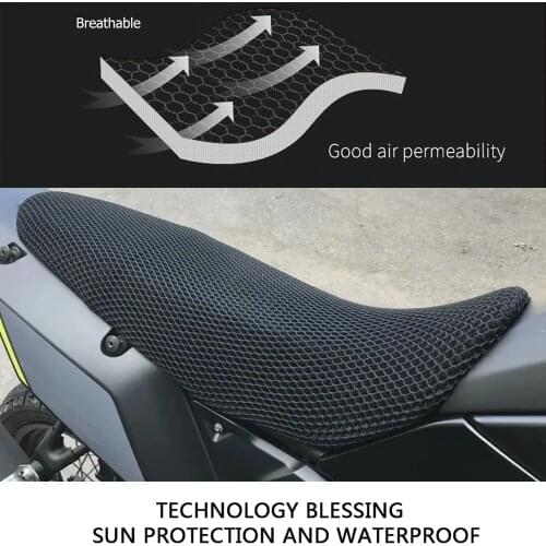 Motorcycle non-slip 3D honeycomb mesh cushion cover cooling seat cover For Yamaha TENERE 700 T7 T 700 2020 Cooling seat cover