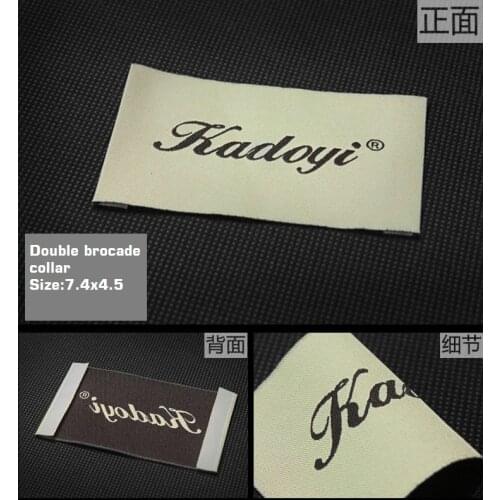 ZeQi 1000pcs/lot Custom folding labels / custom brand labels, clothing labels, Child footprint