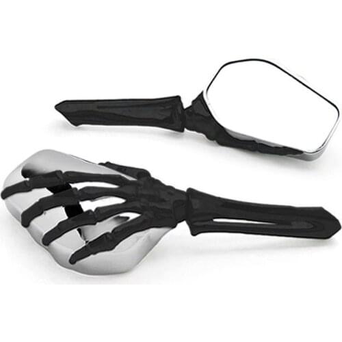 Brand new Skeleton Skull Hand Motorcycle Mirrors For Yamaha Stratoliner Midnight Deluxe