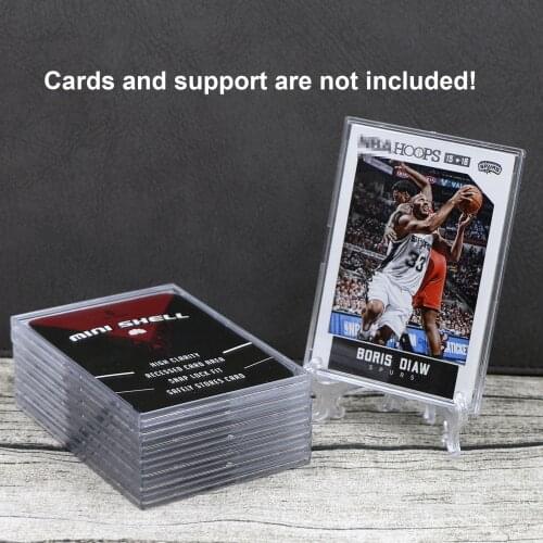10 PCS/ LOT MINI Shell Card Bricks for MGT Cards Baseball/Football/Basketball Card Holder Protector 35PT PKM Cards Shell Brick