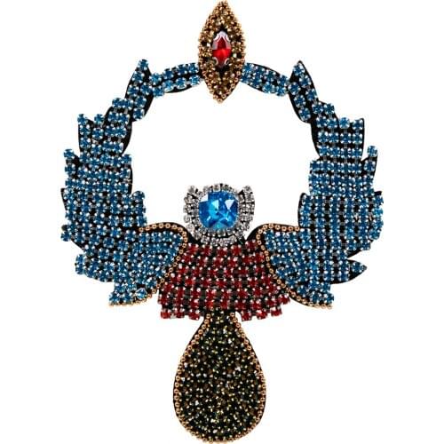 10pieces Fashion Diamond Beaded Rhinestones Patches Motifs Jewelry Applique for Clothes Bags Decorated Sewing Accessories TH1073