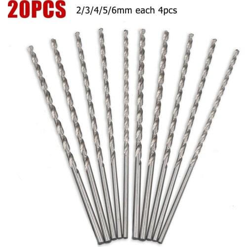 4/20 Pcs Drill Bits Metal Drilling 160mm Extra Long High Speed Steel HSS Drill Bits Bit Power Tools Accessories