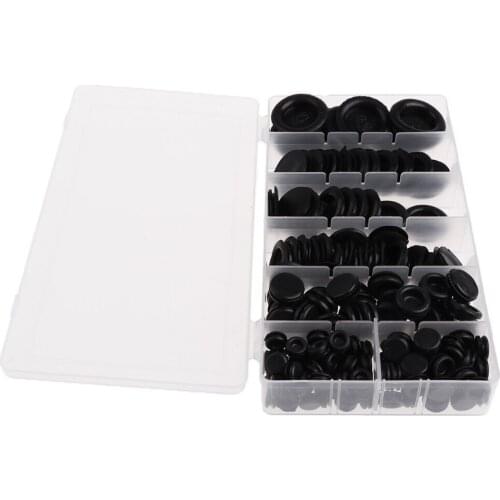 Assorted 170pcs Rubber Grommet Assortments For Electrical Wire Gasket Kit