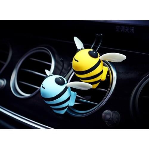 2019 Small Bee Air Freshener Car ventilation outlet clip Interior Decoration flavor Auto perfume diffuser Car fragrances deodora