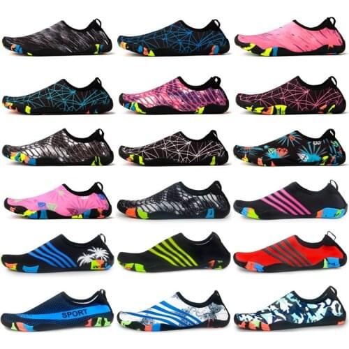 2021 New Men Aqua Shoes Quick Dry Beach Shoes Women Breathable Sneakers Barefoot Upstream Water Footwear Swimming Hiking Sport