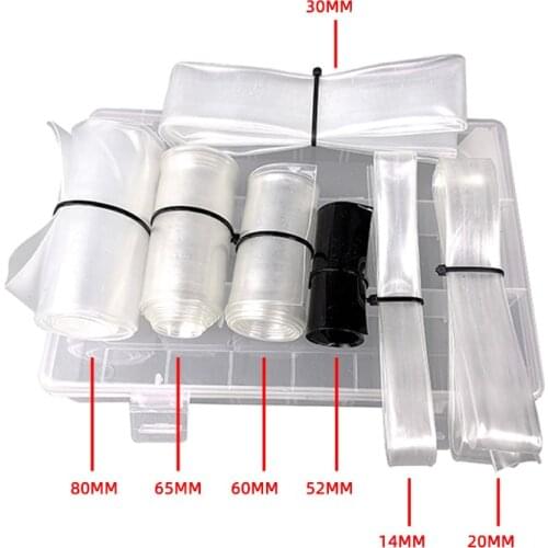 Boxed Heat Shrink Tube Combo Set 14mm 20mm 30mm 52mm 60mm 65mm 80mm for RC Model Receivers Batterys DIY Parts